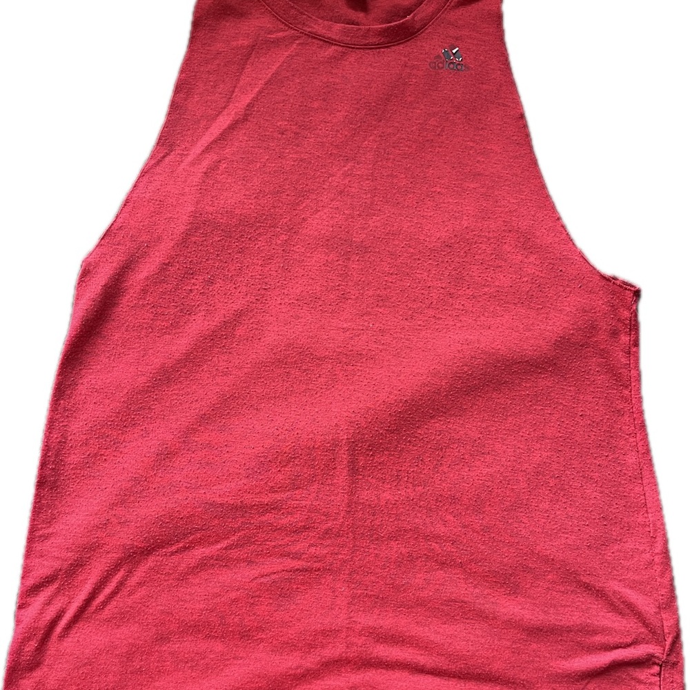 ADIDAS RED TANK TOP RACER BACK